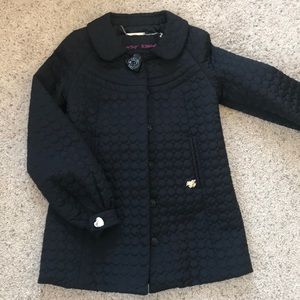 Betsy Johnson Black Coat - XS